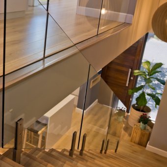 Beautiful laminate herringbone installation throughout a Home in Zimbali.
